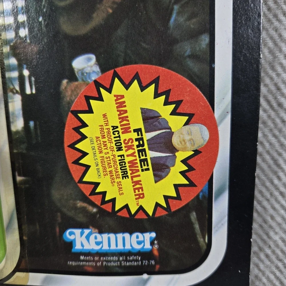Vintage 1983 Kenner Star Wars Return/Jedi Ree-Yees 79 back w/Free Anakin Sticker